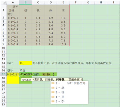 VLOOKUP函數(shù)的列序數(shù)怎么用函數(shù)自動定位