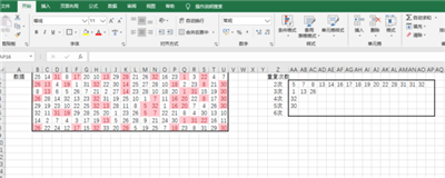 EXCEL如何將數(shù)據組每列填充的重復數(shù)據在右邊重復次數(shù)單元格里按大小順序顯示（有重復的也顯示）