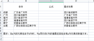 excel中含有某個字符就返回某個值