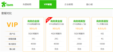 VIP郵箱多少錢一個月呢,，163的好用嗎