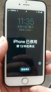 蘋果6S解鎖成功卻顯示iphone已停用請1分鐘后再試是怎么回事,？