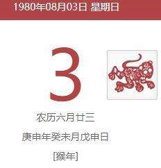 1980年8月3號出生2022年有哪幾天生日