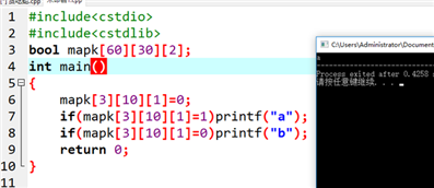 c++：為什么這段代碼會(huì)輸出a而不輸出b,？