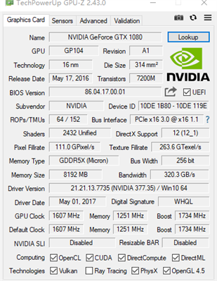 這1080顯卡這圖正常嗎