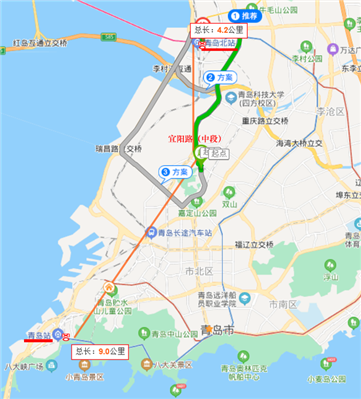 青島宜陽路離哪個火車站近