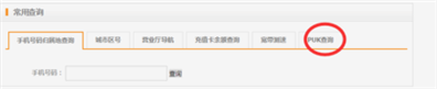 我可以到哪里查詢得到我手機的PUK碼呀,？