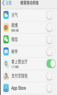 蘋果手機設置某些軟件開啟網絡選擇開啟之后退出又是關閉狀態(tài)呢