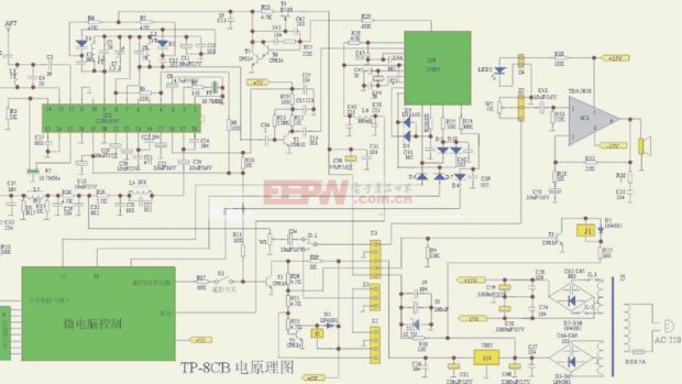 歐美聲518移動音箱電路圖