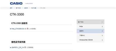 卡西歐電子琴CTK3300CTK3500說明書