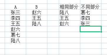 WPS如何將兩列數(shù)據(jù)表中的相同/不相同內(nèi)容提取出來，排序顯示在第三列