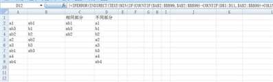 WPS如何將兩列數(shù)據(jù)表中的相同/不相同內(nèi)容提取出來，排序顯示在第三列