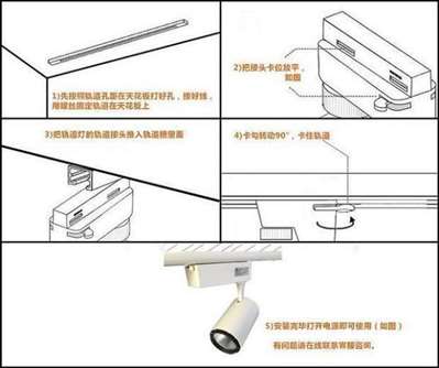 軌道射燈怎么安裝,？