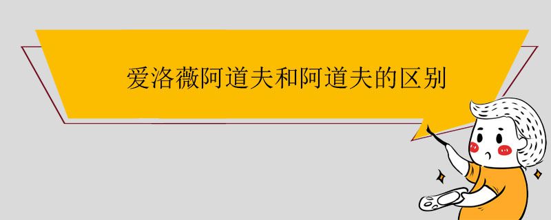 愛洛薇阿道夫和阿道夫的區(qū)別