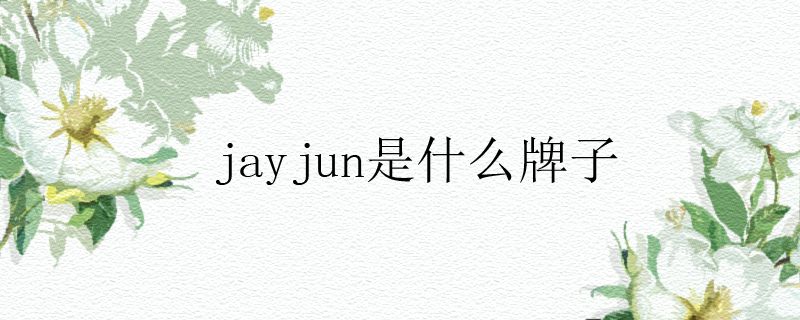 jayjun是什么牌子